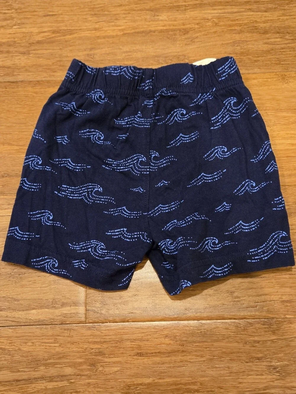 Gap Baby Toddler Organic Cotton Wave Print Pull On Shorts
